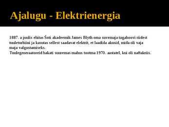 Tuuleenergia rakendamine energiaallikana #5