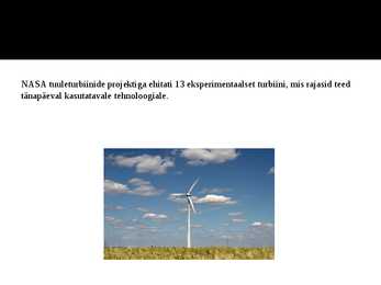 Tuuleenergia rakendamine energiaallikana #6