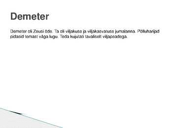 Vana-Kreeka Jumalad #6