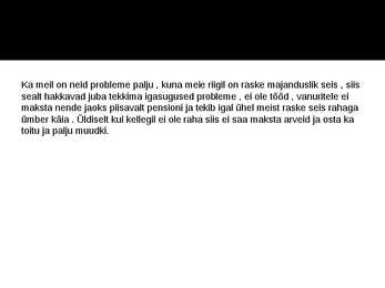 Sotsiaalsed probleemid suurlinnades #10