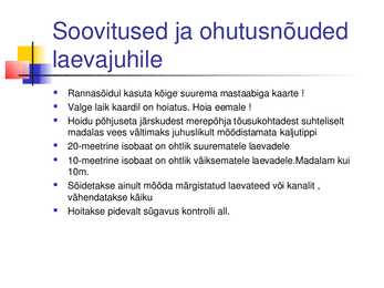 Merekaartide liigitus ja sisu #15