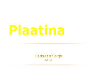 Plaatina-