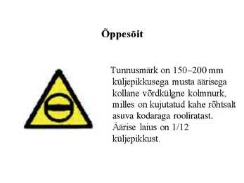 Autoõpetus-TUNNUSMÄRGID #14