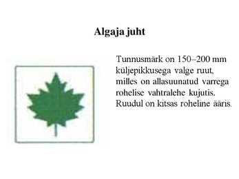 Autoõpetus-TUNNUSMÄRGID #3