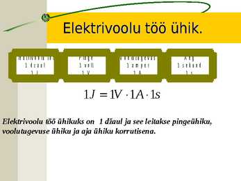 Elektrivoolu töö ja võimsus #5