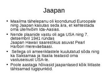 Rahvusvahelised suhted teise maailmasõja ajal #8