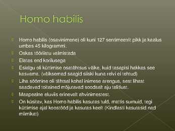 Inimese kujunemine #3