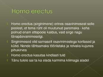 Inimese kujunemine #5