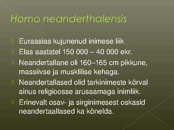 Inimese kujunemine #7