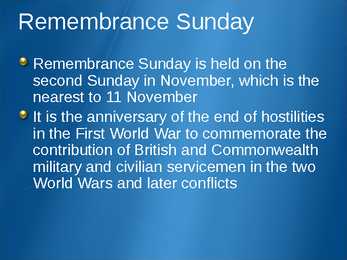 Remembrance Sunday #2