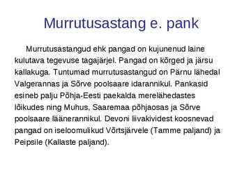 Mere-järve ja põhjavee tekkelised pinnavormid #4
