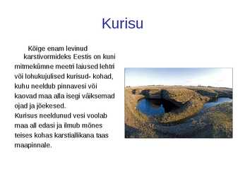 Mere-järve ja põhjavee tekkelised pinnavormid #7