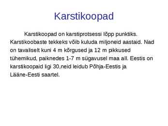 Mere-järve ja põhjavee tekkelised pinnavormid #8