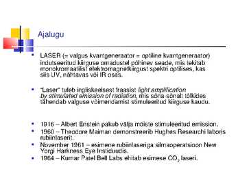 Laserite kasutamine silmakirurgias #3