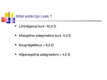 Laserite kasutamine silmakirurgias #30