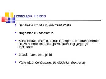 Laserite kasutamine silmakirurgias #40