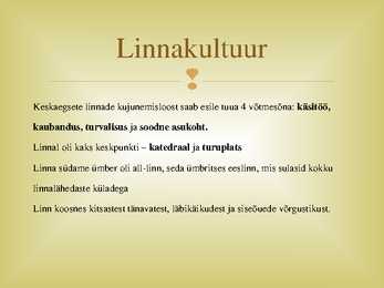 Aadel-relvastus ja linnakultuur #16