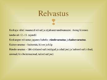 Aadel-relvastus ja linnakultuur #10