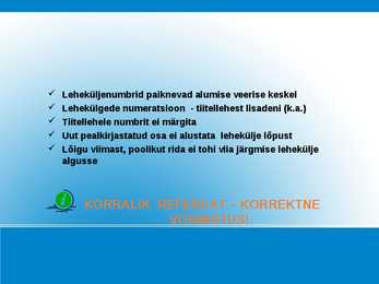 REFERAADI KOOSTAMISE ABC #14
