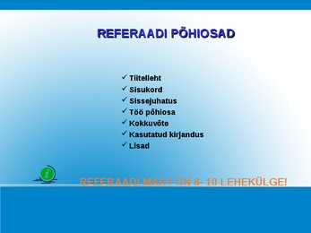 REFERAADI KOOSTAMISE ABC #7