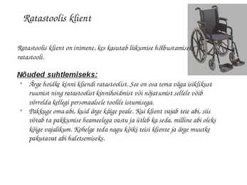 Erivajadustega klientidega suhtlemine #3