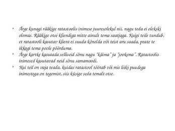 Erivajadustega klientidega suhtlemine #4