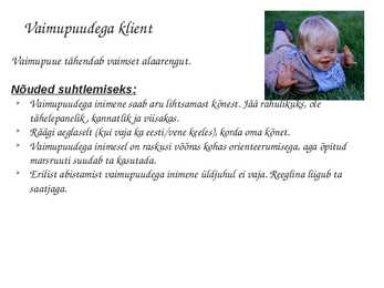 Erivajadustega klientidega suhtlemine #8