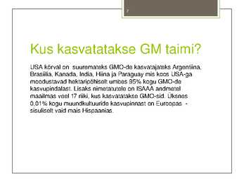 GMO #7