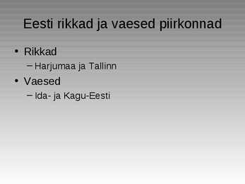 Eesti majanduse üldiseloomustus #14