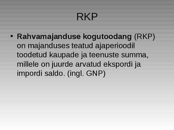 Eesti majanduse üldiseloomustus #4